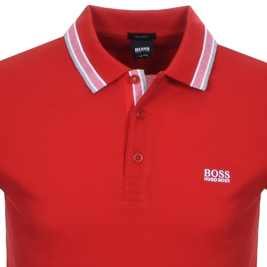 Alternative Image for ProductBOSS Paddy Polo T Shirt Red2